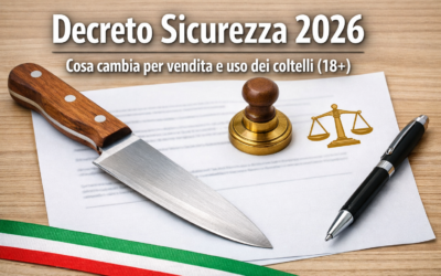 Decreto sicurezza 2026: cosa cambia per vendita e uso dei coltelli