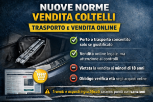 nuove norme vendita coltelli trasporto e vendita online