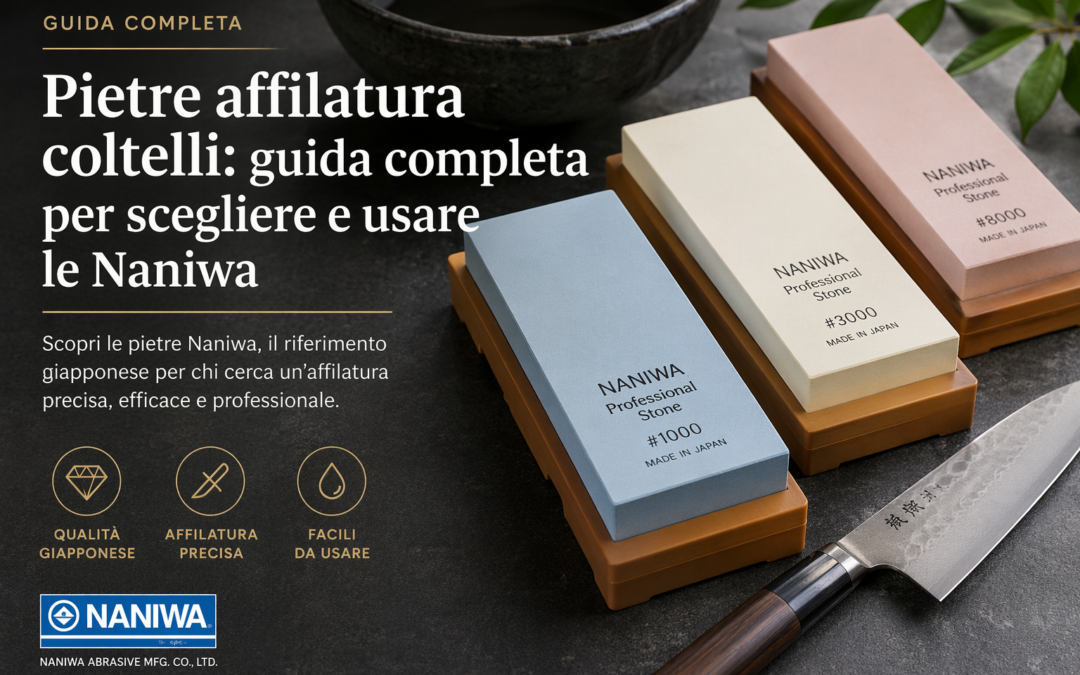 Pietre affilatura coltelli Naniwa: guida completa per scegliere e usare le pietre giapponesi per affilatura professionale