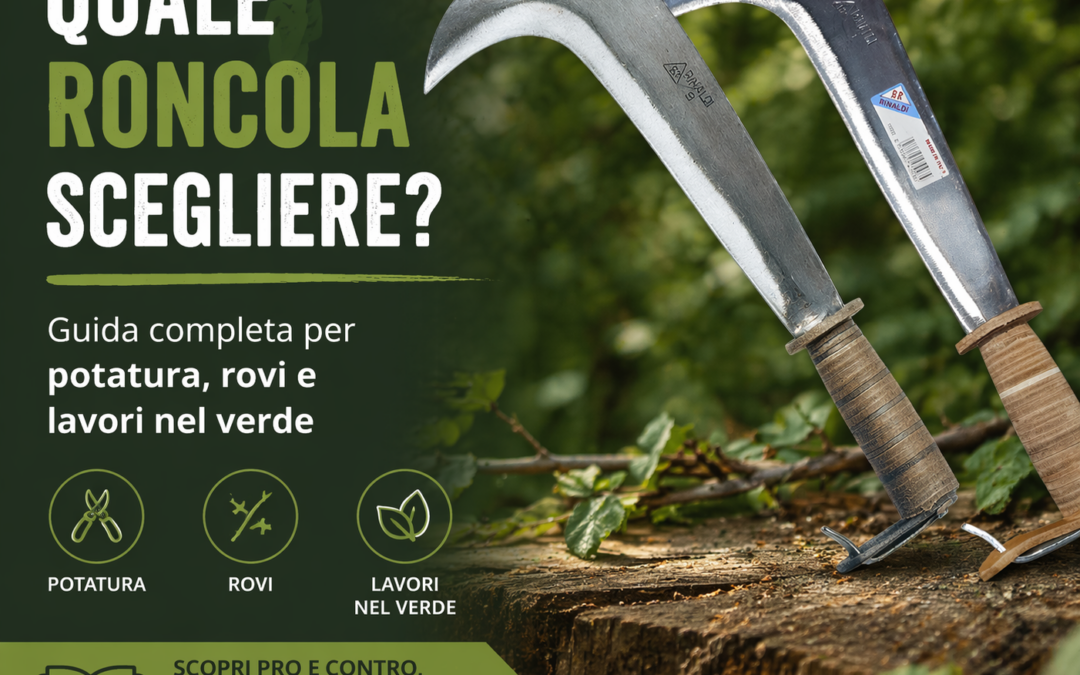 quale roncola scegliere per potatura e rovi